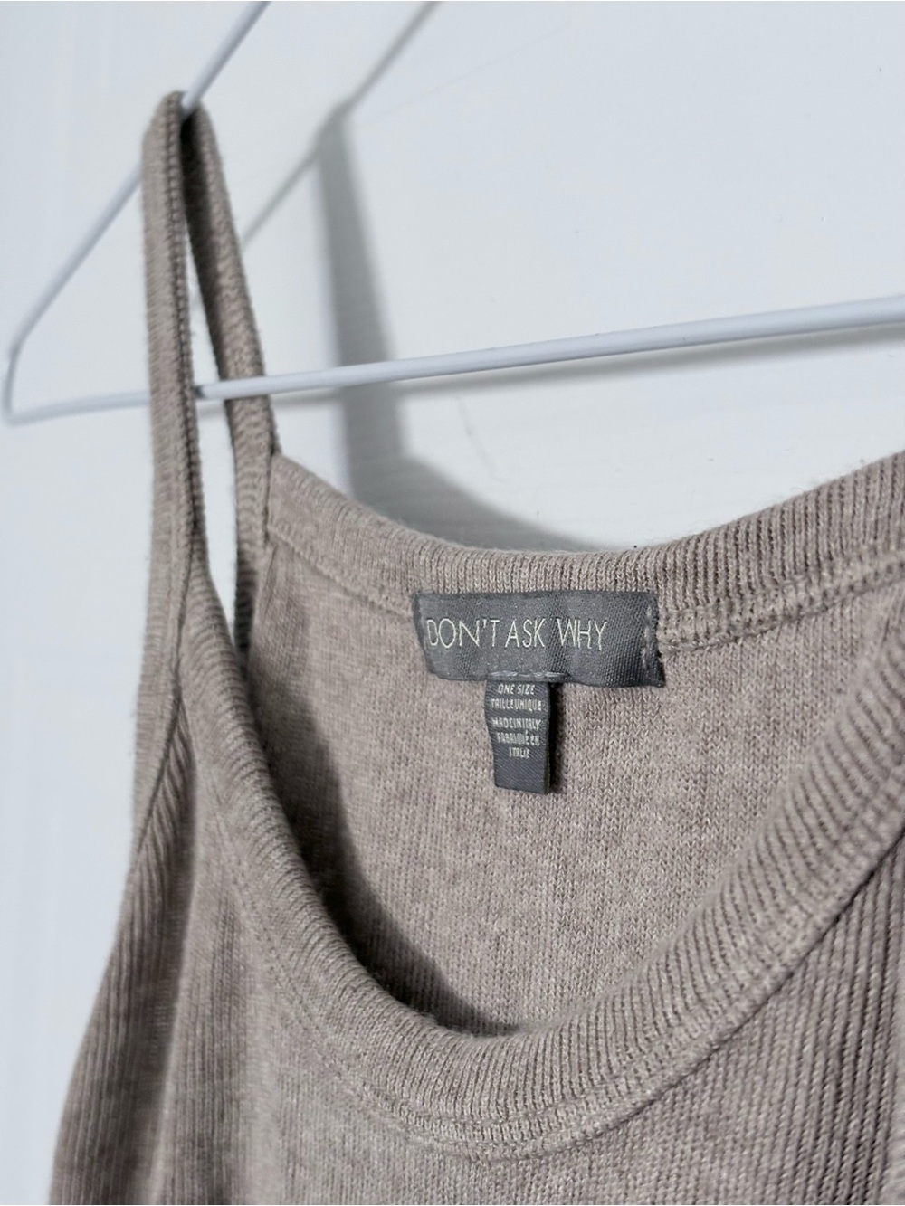 Taupe Tank Top - Women's Knit Camisole